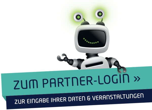 zum Partner-Login zur Eingabe Ihrer Daten & Veranstaltungen
